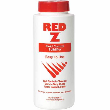 Medegen Medical Products LLC Red Z Fluid Solidifier 15,000cc Shaker Bottle 15 oz. - P00-41103