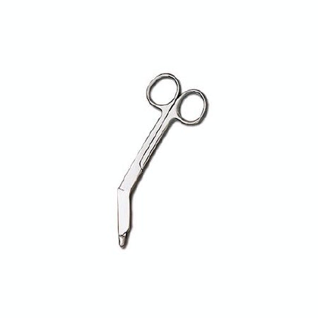 American Diagnostic Corp ADC Bandage Scissors Lister 5-1/2 Inch Length Floor Grade Stainless Steel NonSterile Finger Ring Handle Angled Blunt/Blunt - 301