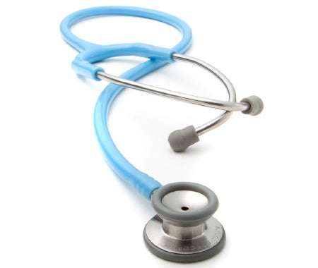 Adscope - Classic Stethoscope Blue 1-Tube 22 Inch Tube Double-Sided Chestpiece - 604LB