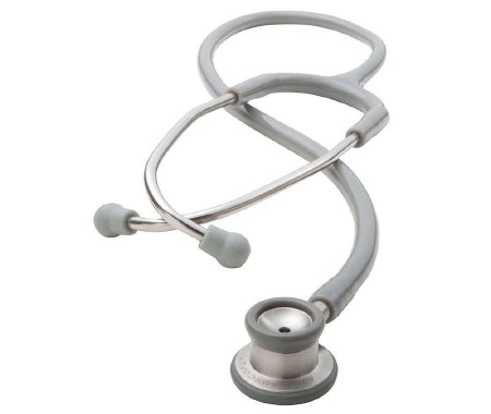 Adscope - Classic Stethoscope Gray 1-Tube 22 Inch Tube Double-Sided Chestpiece - 605G