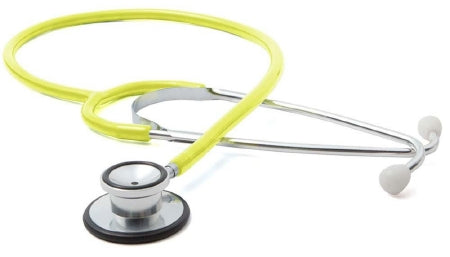 Proscope 670 - Classic Stethoscope Yellow 1-Tube 21 Inch Tube Double-Sided Chestpiece - 670NY