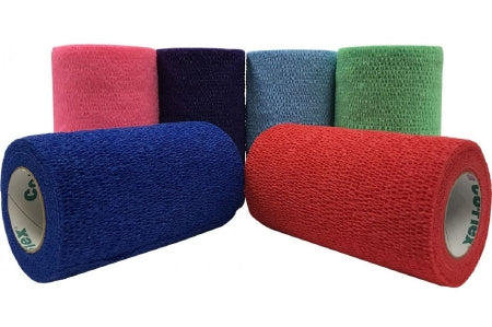Andover Coated Products Co-Flex Cohesive Bandage 2 Inch X 5 Yard Standard Compression Self-adherent Closure Neon Pink / Blue / Purple / Light Blue / Neon Green / Red NonSterile - 3200CP-036