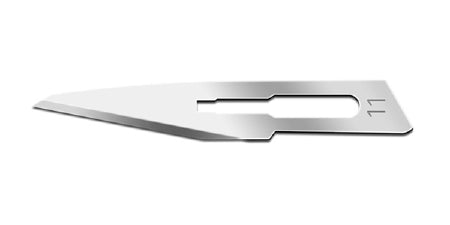 Cincinnati Surgical - Surgical Blade Carbon Steel No. 11 Sterile Disposable Individually Wrapped - 0011