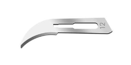 Cincinnati Surgical - Surgical Blade Carbon Steel No. 12 Sterile Disposable Individually Wrapped - 0012