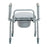 Drive Medical Steel Drop-Arm Commode with Wheels and Padded Armrests