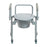 Drive Medical Steel Drop-Arm Commode with Wheels and Padded Armrests
