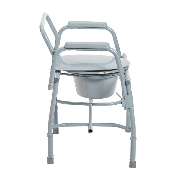 Drive Medical Deluxe Steel Drop-Arm Commode