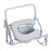 Drive Medical Deluxe Steel Drop-Arm Commode with Padded Seat