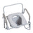 Drive Medical Deluxe Steel Drop-Arm Commode with Padded Seat