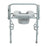 Drive Medical Deluxe Steel Drop-Arm Commode with Padded Seat