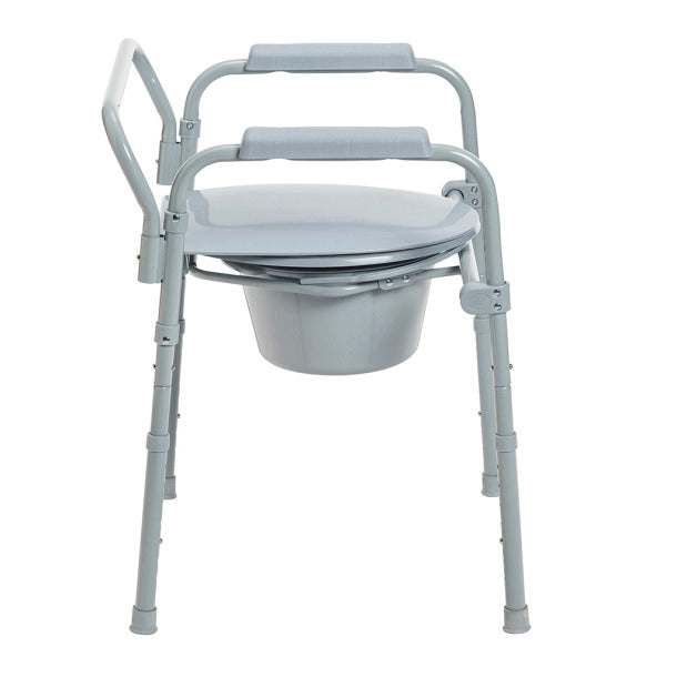 Drive Medical Folding Steel Commode - RTL11158KDR