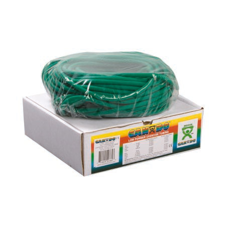 CanDo Low Powder - Exercise Resistance Tubing Green 100 Foot Length Medium Resistance - 10-5523
