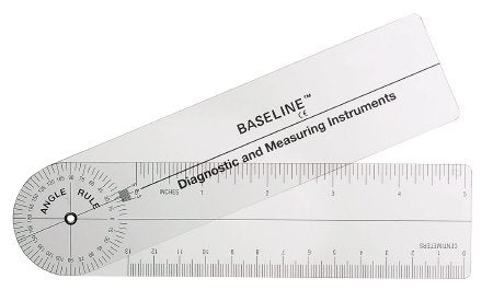 Fabrication Enterprises Baseline Goniometer 0 - 360 Degree Inches and Centimeters 5 Inch - 12-1006