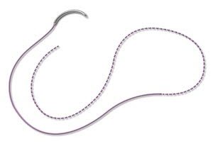 Surgical Specialties LOOK Suture with Needle Nonabsorbable Uncoated Black Suture Monofilament Nylon Size 6-0 10 Inch Suture 1-Needle 12 mm Length 3/8 Circle Reverse Cutting Needle - 911B