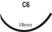 Surgical Specialties LOOK Suture with Needle Nonabsorbable Uncoated Black Suture Monofilament Nylon Size 5-0 18 Inch Suture 1-Needle 18 mm Length 3/8 Circle Reverse Cutting Needle - 918B