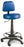 Winco Med-Pro Exam Stool Backrest Pneumatic Height Adjustment 5 Casters Rust Black - 4380-08