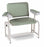 Winco Med-Pro Blood Drawing Chair Double Fixed Armrests / Single Pivot Armrest Burgundy - 2574-14