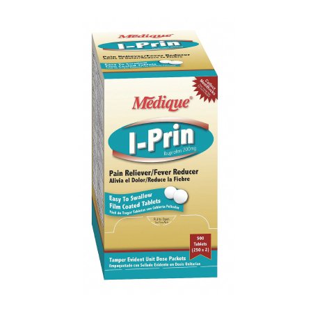 I-Prin - Pain Relief 200 mg Strength Ibuprofen Tablet 250 per Box - 10013