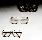 Wolf X-Ray Wolf Wrap Around Radiation Protection Glasses Wraparound Clear Tint Glass Lens Tortoiseshell Frame Over Ear One Size Fits Most - 14113