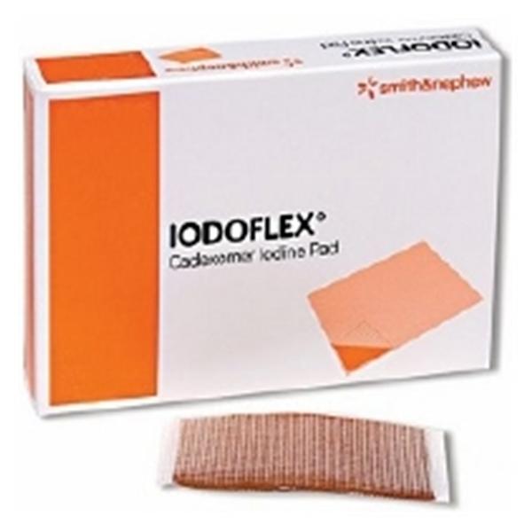 Smith & Nephew Wound Care Dressing Pad Iodoflex Cadexomer Iodine 2-1/8X3" Sachet Chg 3/Box, 12 Bx/Ca - 6602134010