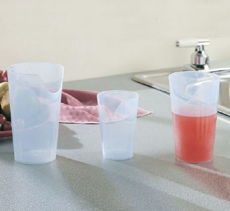 Nosey Cup - ADL Dysphagia Cup 12 oz. Clear Plastic Reusable - 1146