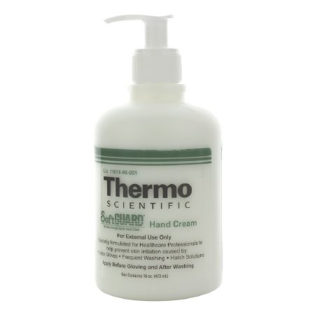 Erie Scientific SoftGUARD Hand Moisturizer 16 oz. Pump Bottle Unscented Cream - 11016-06-001
