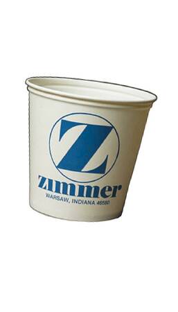 Zimmer Cast Bucket 5 Quart, Disposable, Paper Wax Covering, White - 382005400