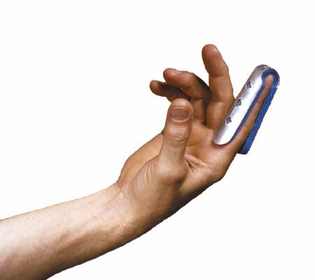 Zimmer Finger Splint Curved Padded Strip Aluminum / Zimfoam Finger Silver / Blue - 66001700200