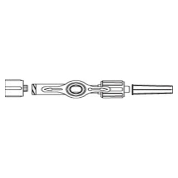 Smiths Medical ASD Stopcock 1-Way Medex Non-Vented Blue Cap Swivel Male Luer Lock 50/Case - MX506-1L