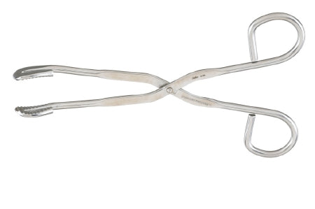 Miltex Miltex Sponge Forceps Foerster 8 Inch OR Grade Stainless Steel (German) NonSterile NonLocking Finger Ring Handle Curved Serrated Tips - 43546