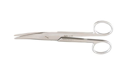 Miltex Miltex Dissecting Scissors Mayo-Noble 6-1/2 Inch Length OR Grade Stainless Steel (German) NonSterile Finger Ring Handle Curved Rounded Blades Blunt/Blunt - 5-146