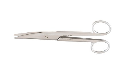 Miltex - Dissecting Scissors Mayo-Noble 6-1/2 Inch Length OR Grade German Stainless Steel NonSterile Finger Ring Handle Curved Rounded Blades Blunt Tip / Blunt Tip - 5-146