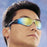 Checkmate - Safety Glasses Flexible Bayonet Temple Anti-scratch Coating Rainbow Mirror Tint Polycarbonate Lens Smoke Frame Over Ear One Size Fits Most - CK118