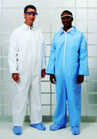 Cardinal - Coverall X-Large Blue Disposable NonSterile - 1201CV