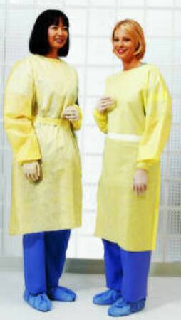 Cardinal - Protective Procedure Gown X-Large Yellow NonSterile Not Rated Disposable - 2101PG