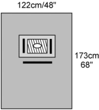 Cardinal - EENT Drape Ophthalmic Drape 48 W X 68 L Inch Sterile - 7445