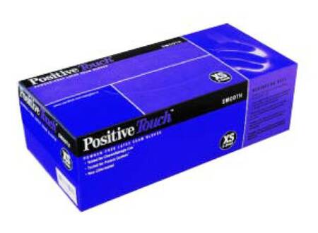 Positive Touch - Exam Glove Large NonSterile Latex Standard Cuff Length Fully Textured Ivory Not Chemo Approved - 8843