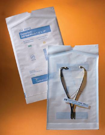 Cardinal Sterilization Pouch EO Gas / Steam 13 X 18 Inch Transparent / White Self Seal Paper / Film - 92318