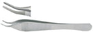 Miltex - Dressing Forceps Adson 4-3/4 Inch Length OR Grade German Stainless Steel NonSterile NonLocking Thumb Handle Angled Serrated Tip - 6-118A