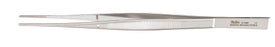 Miltex - Dressing Forceps Cushing 7 Inch Length OR Grade German Stainless Steel NonSterile NonLocking Thumb Handle Curved Serrated Tips - 6-188