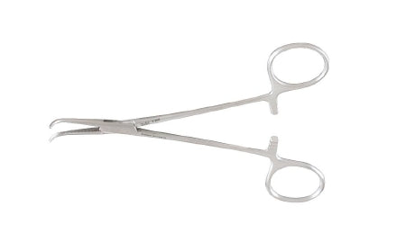 Miltex - Thoracic Forceps Gemini-Mixter 5-1/2 Inch Length OR Grade German Stainless Steel NonSterile Ratchet Lock Finger Ring Handle Full Curved Delicate Serrated Tips - 7-255