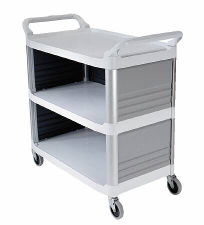 Lagasse Rubbermaid Utility Cart 20 X 40.625 X 37.81 Inch 3 Shelves White - RCP4093CRE