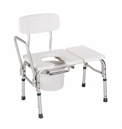 Apex-Carex Healthcare Carex Bath / Commode Transfer Bench 18 to 21 Inch Height Range 18 to 21 Inch Height Range 300 lbs. Weight Capacity Fixed Arm - FGB15611 0000