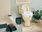 Apex-Carex Healthcare E-Z Lock Raised Toilet Seat with Arms 5 Inch Height White 300 lbs. Weight Capacity - FGB311C0 0000