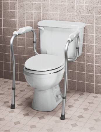 Apex-Carex Healthcare Carex Toilet Safety Rail - FGB35800 GRAY