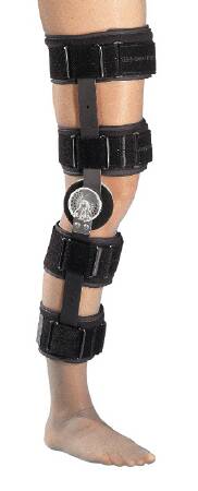 DJO KneeRANGER Lite Knee Support One Size Fits Most Hook and Loop Closure 24 Inch Length Left or Right Knee - 79-94040