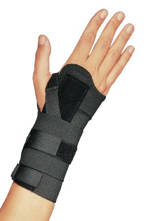 ProCare Universal CTS - Wrist Brace Aluminum / Elastic Left or Right Hand Black X-Large - 79-97018