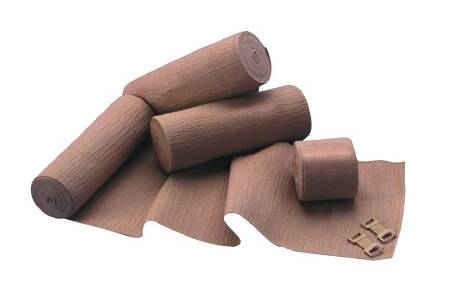 Flex-Master - Elastic Bandage 4 Inch X 5-1/2 Yard Standard Compression Clip Detached Closure Tan NonSterile - 79-98847