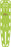 Ultra Loc - Backboard 1,100 lbs. Weight Capacity Lime Green High Density Polyethylene - 35900P-LG