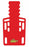 Fleming Industries Ultra Short Short Board Not Rated Red High Density Polyethylene - 35955-R